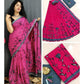 Mulmul Cotton Saree with Handblock Print