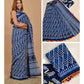 Mulmul Cotton Saree with Handblock Print