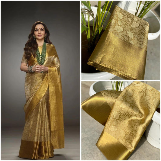 Nita Ambani Semi Tissue Saree