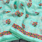 Organza Embroidery Work Saree