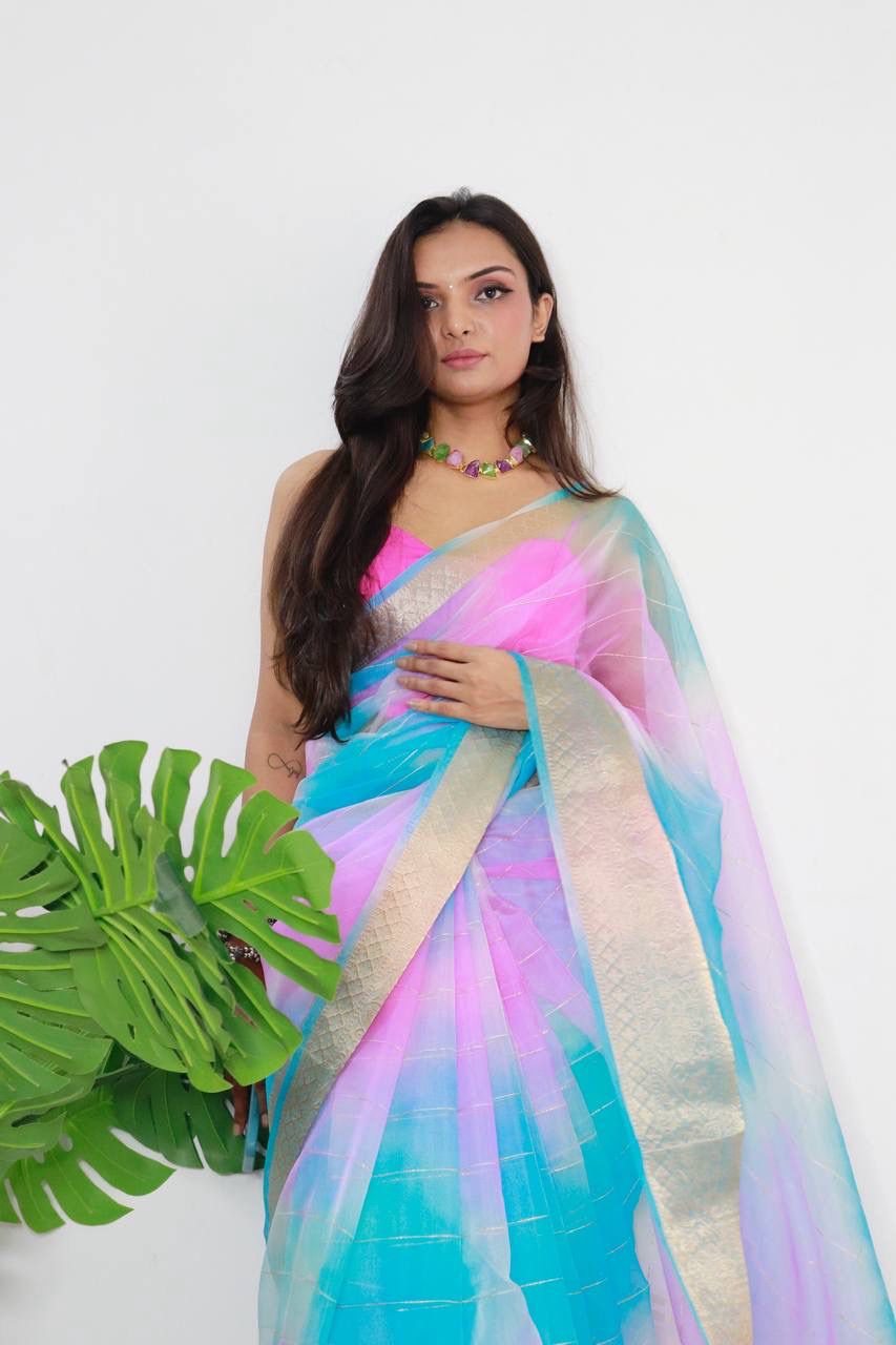 Organza Viscose Saree