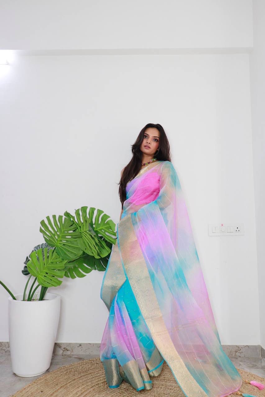 Organza Viscose Saree