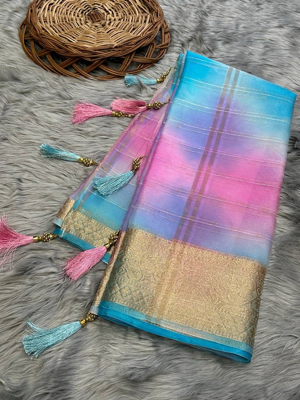 Organza Viscose Saree