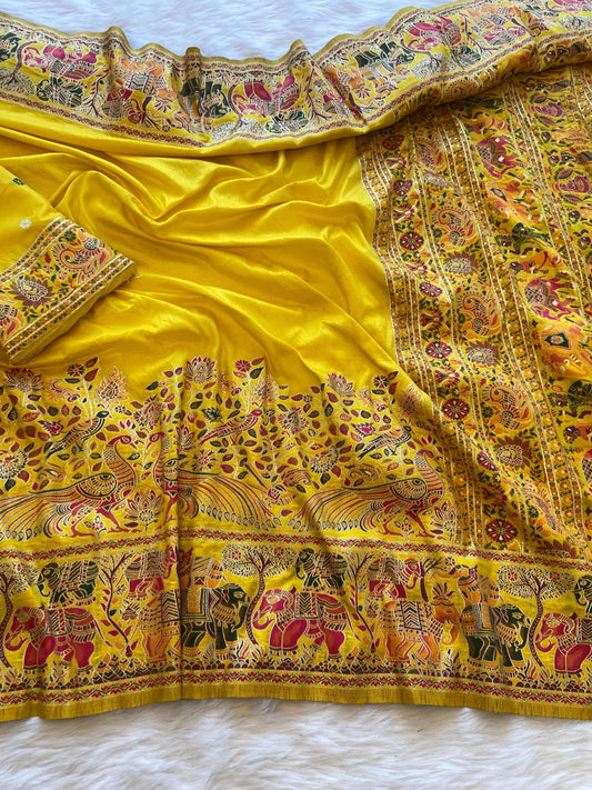 Pashmina silk saree