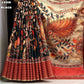 kalamkari digital printed soft tussar silk saree