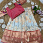 Pichwai Paithani Semi Silk Paavadai Sattai