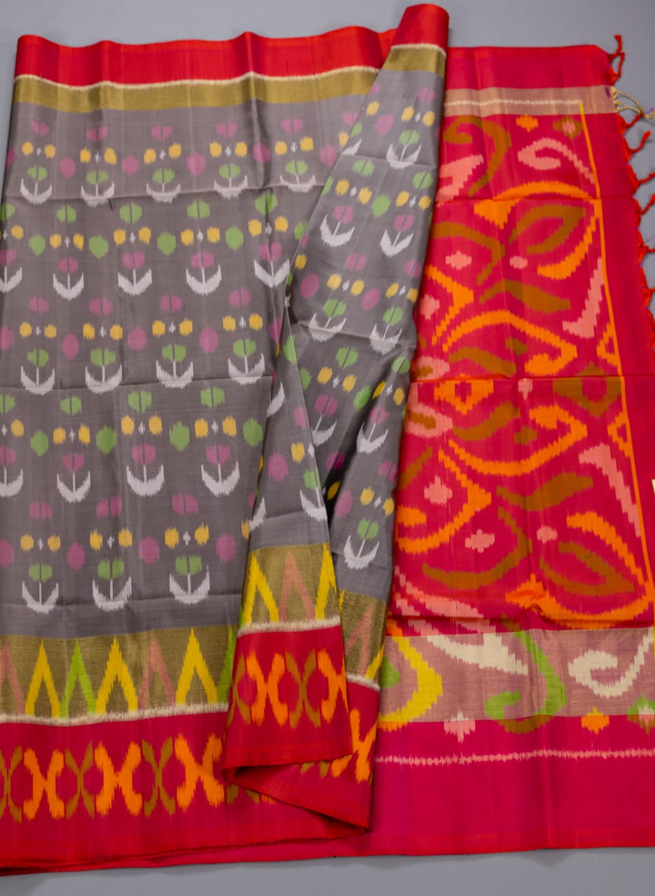 Pochampally Cotton Ikat saree – Kalanjali Ethnics