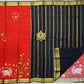 Printed pure mysore crepe silk saree