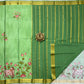 Printed pure mysore crepe silk saree