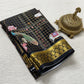 Printed pure mysore crepe silk saree
