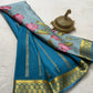 Printed pure mysore crepe silk saree