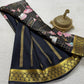 Printed pure mysore crepe silk saree