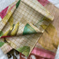 Printed semi tussar silk saree