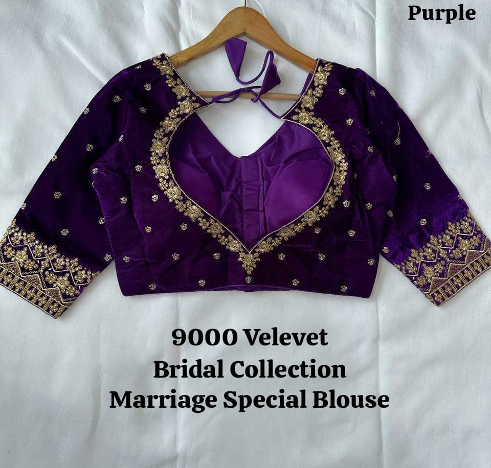 Add A Royal Touch To Your Sarees With Velvet Blouses!