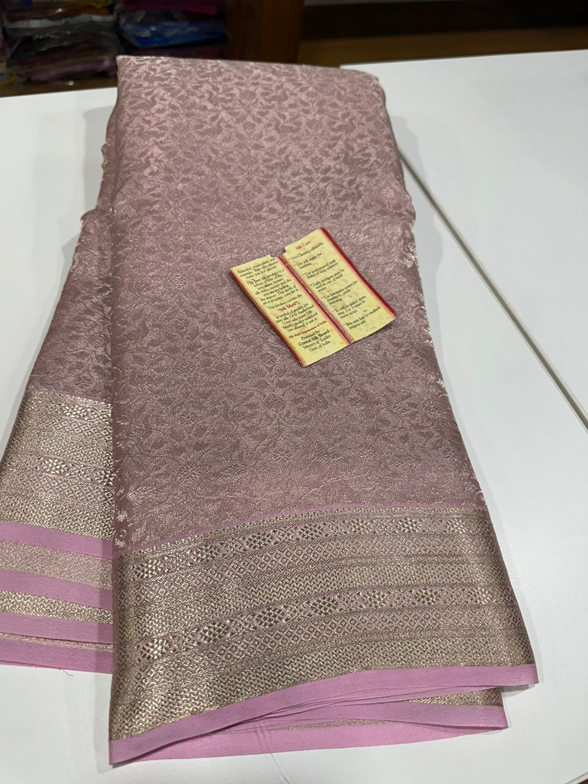 Pure Brocade Mysore Silk Tissue Saree