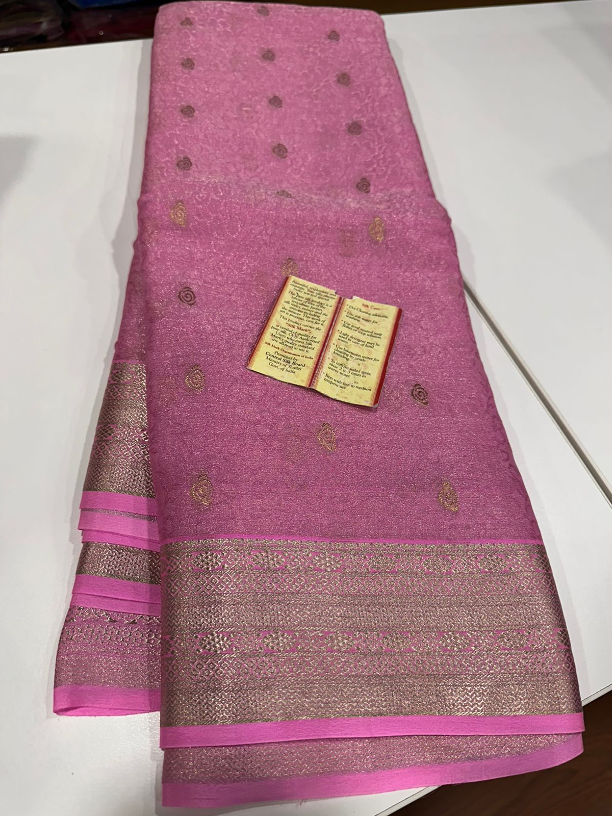 Pure Brocade Mysore Silk Tissue Saree