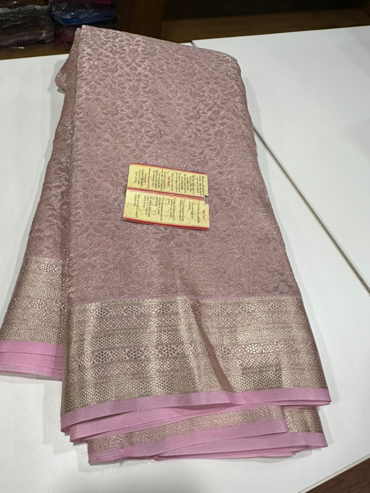 Pure Brocade Mysore Silk Tissue Saree