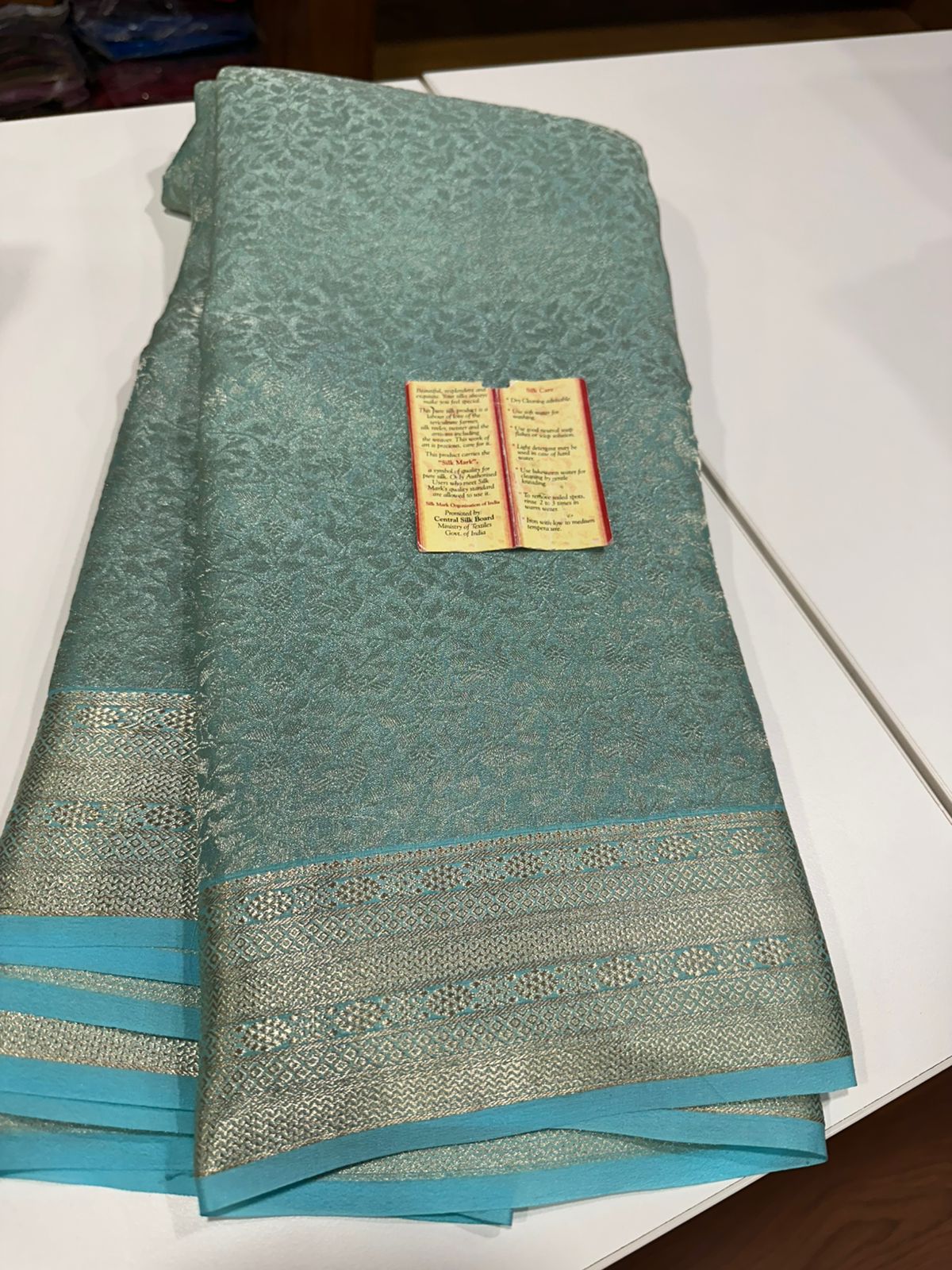 Pure Brocade Mysore Silk Tissue Saree