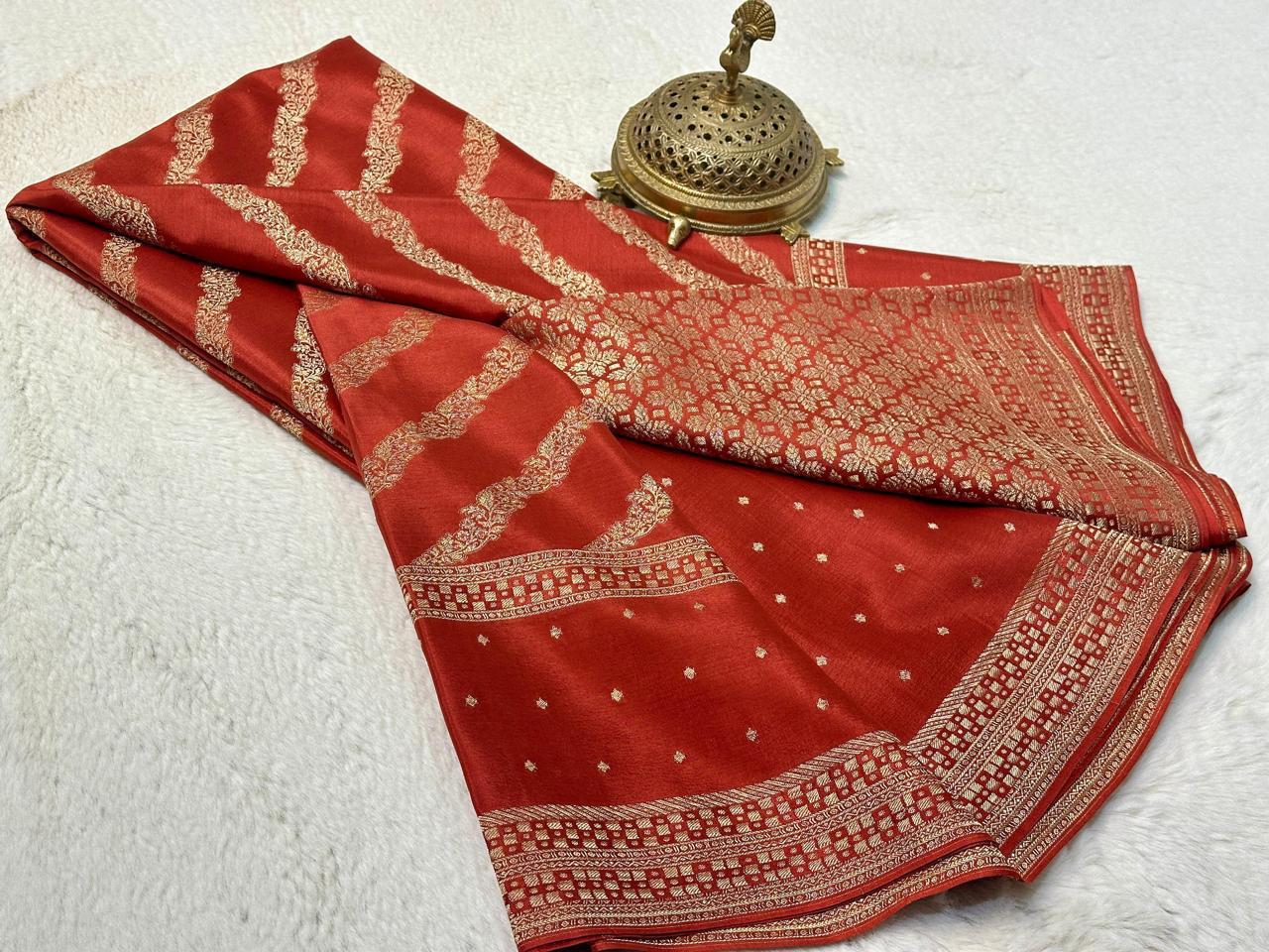 Pure Brocade Mysore Silk Tissue Saree