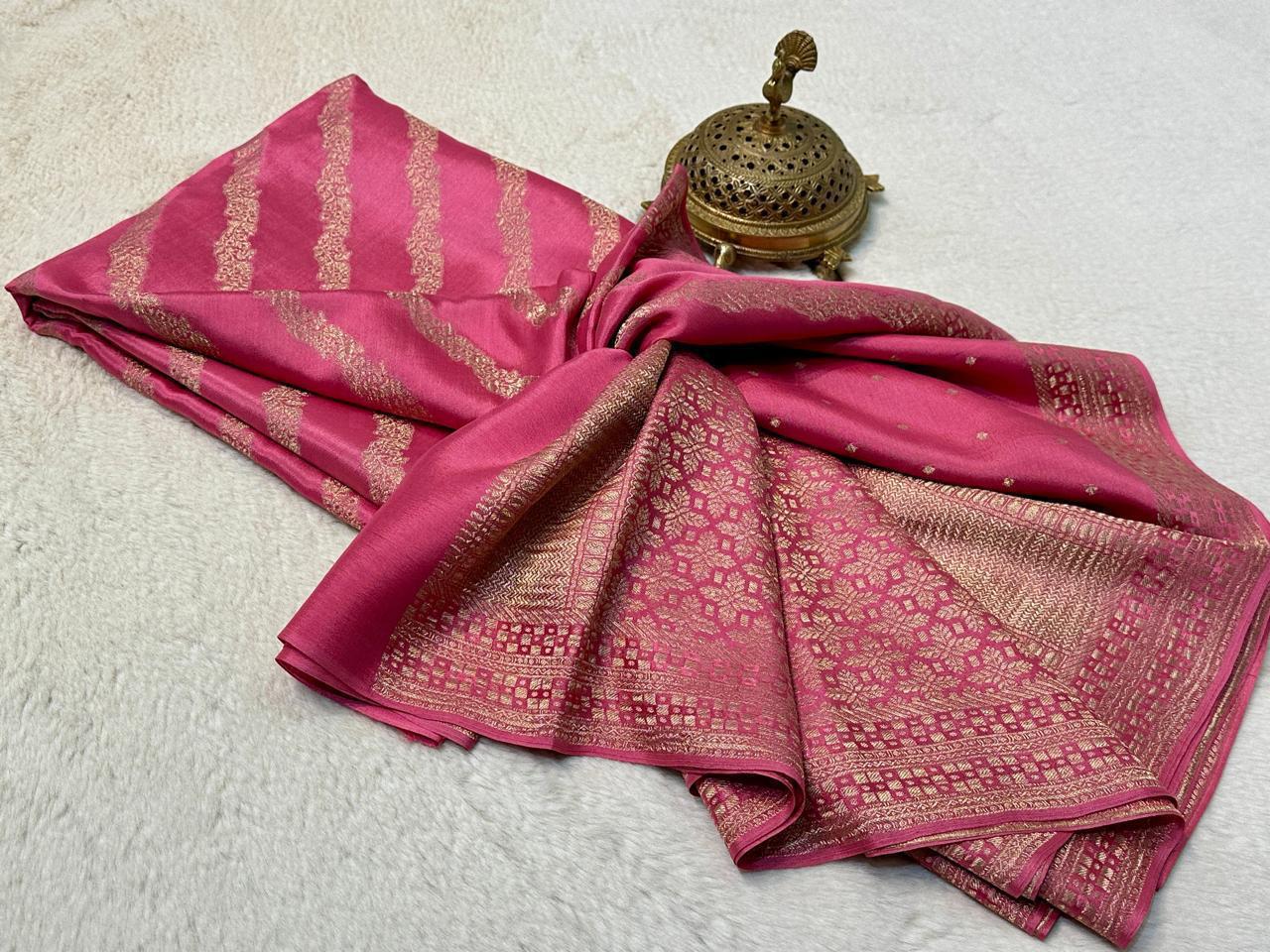 Pure Brocade Mysore Silk Tissue Saree