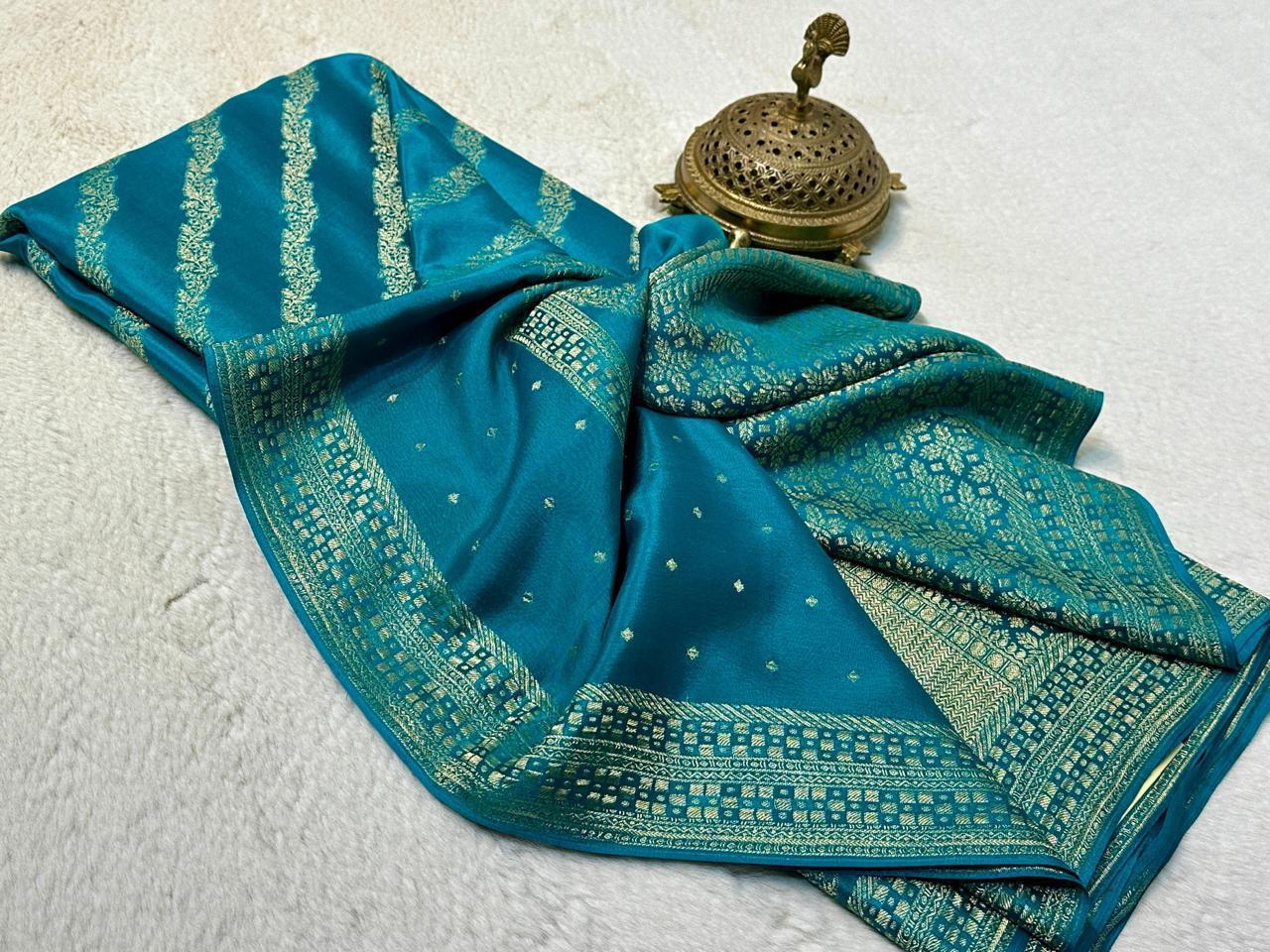 Pure Brocade Mysore Silk Tissue Saree