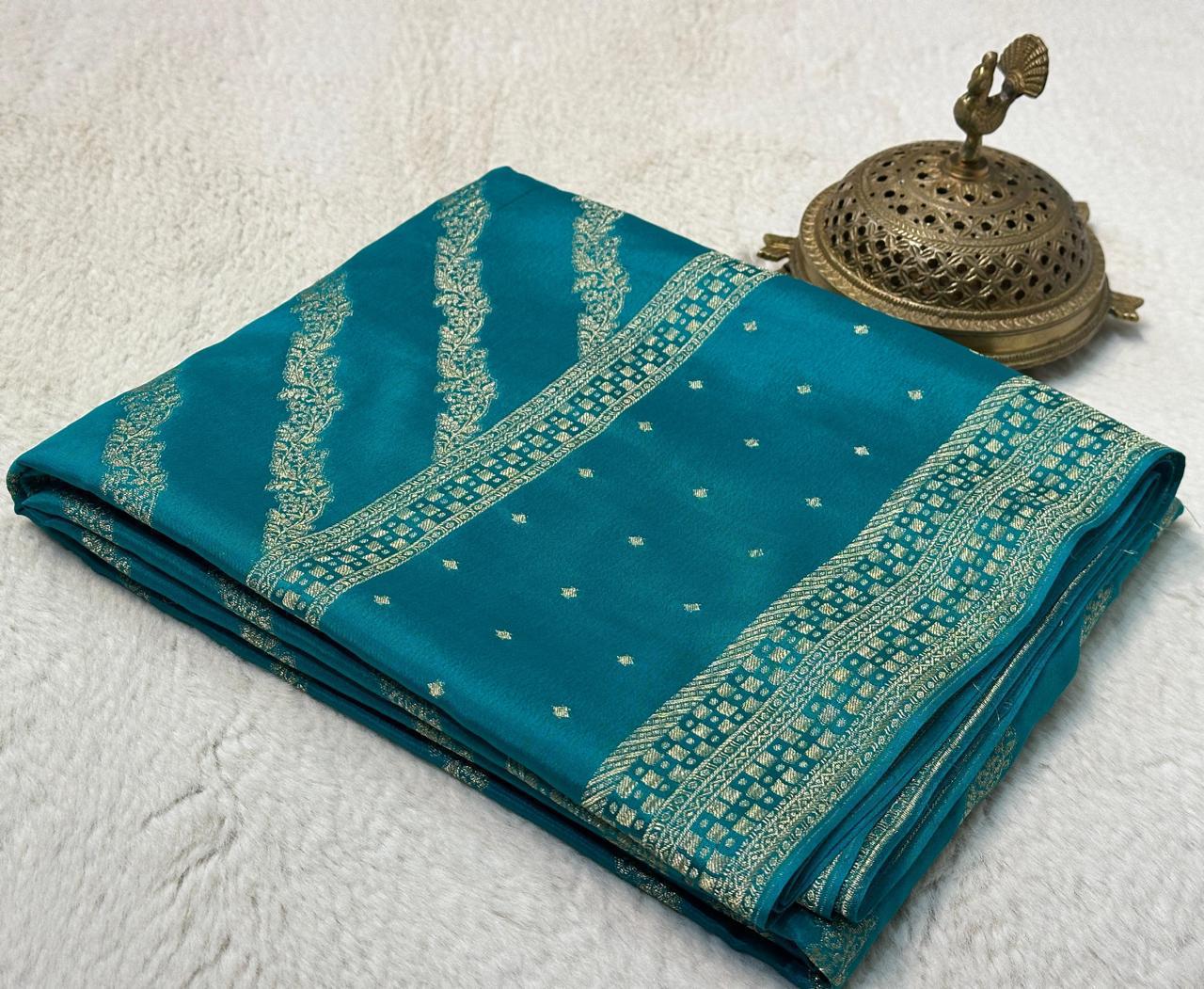 Pure Brocade Mysore Silk Tissue Saree