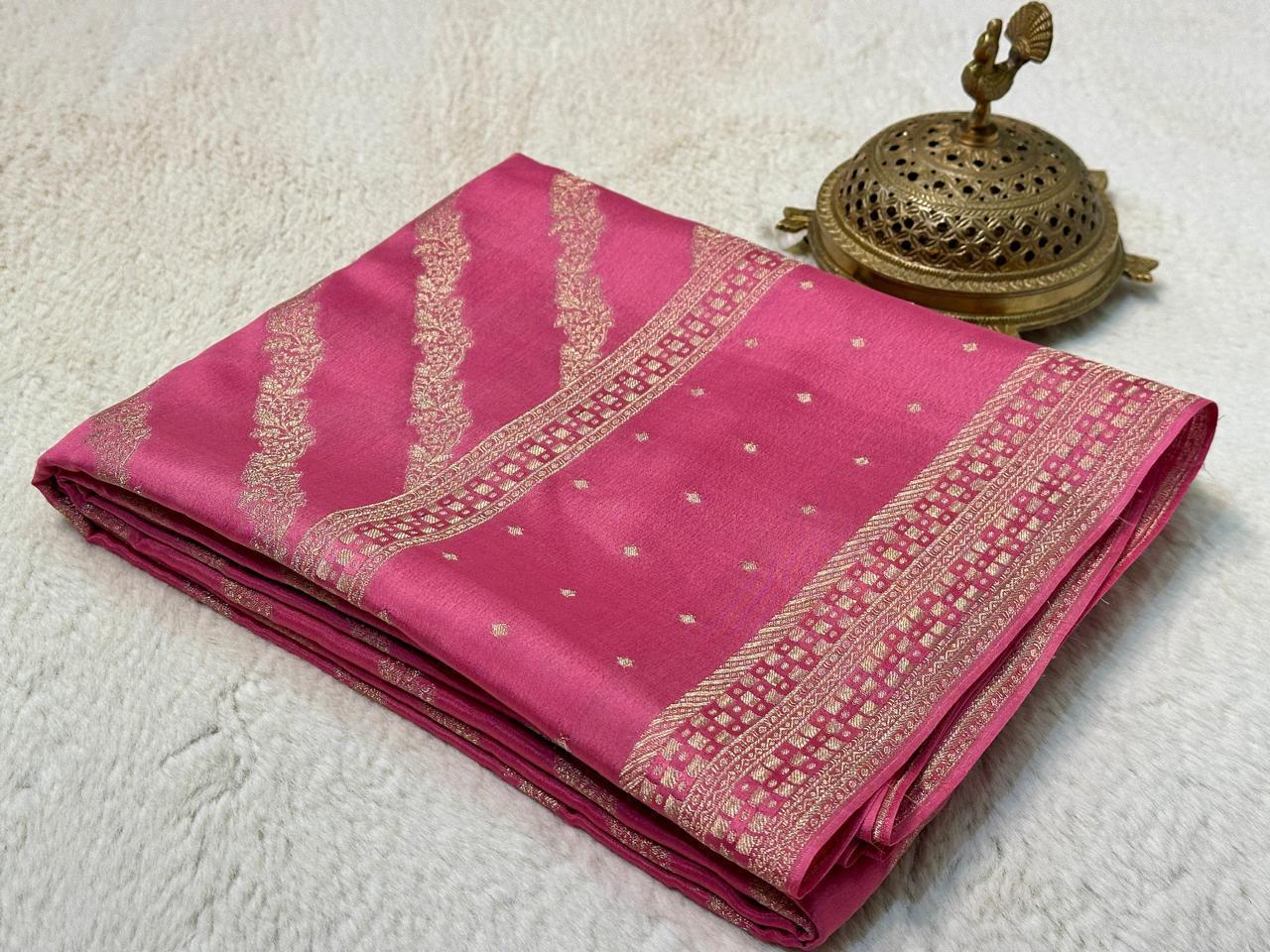 Pure Brocade Mysore Silk Tissue Saree