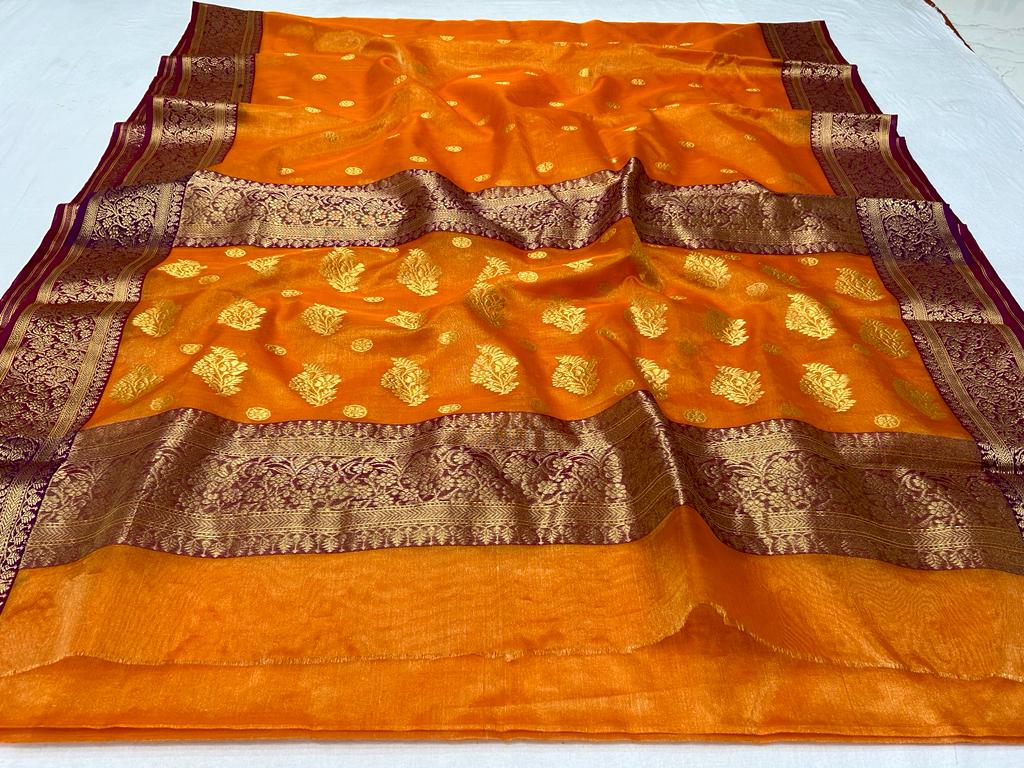 CHANDERI Tissue silk saree - directcreate.com