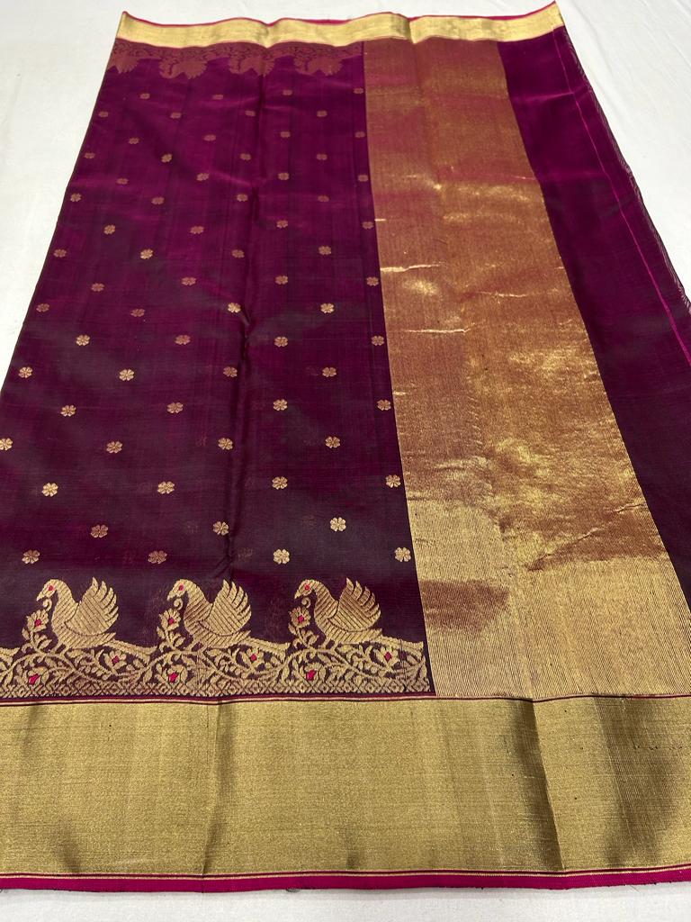 Pure Chanderi Pattu Silk Saree