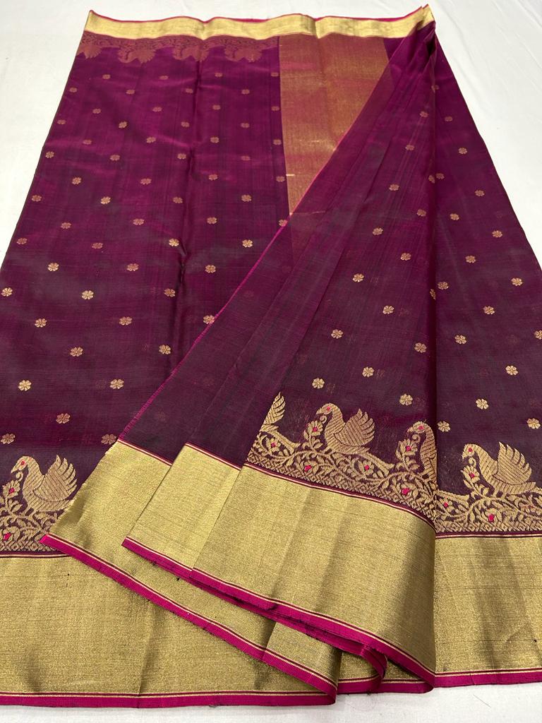 Pure Chanderi Pattu Silk Saree