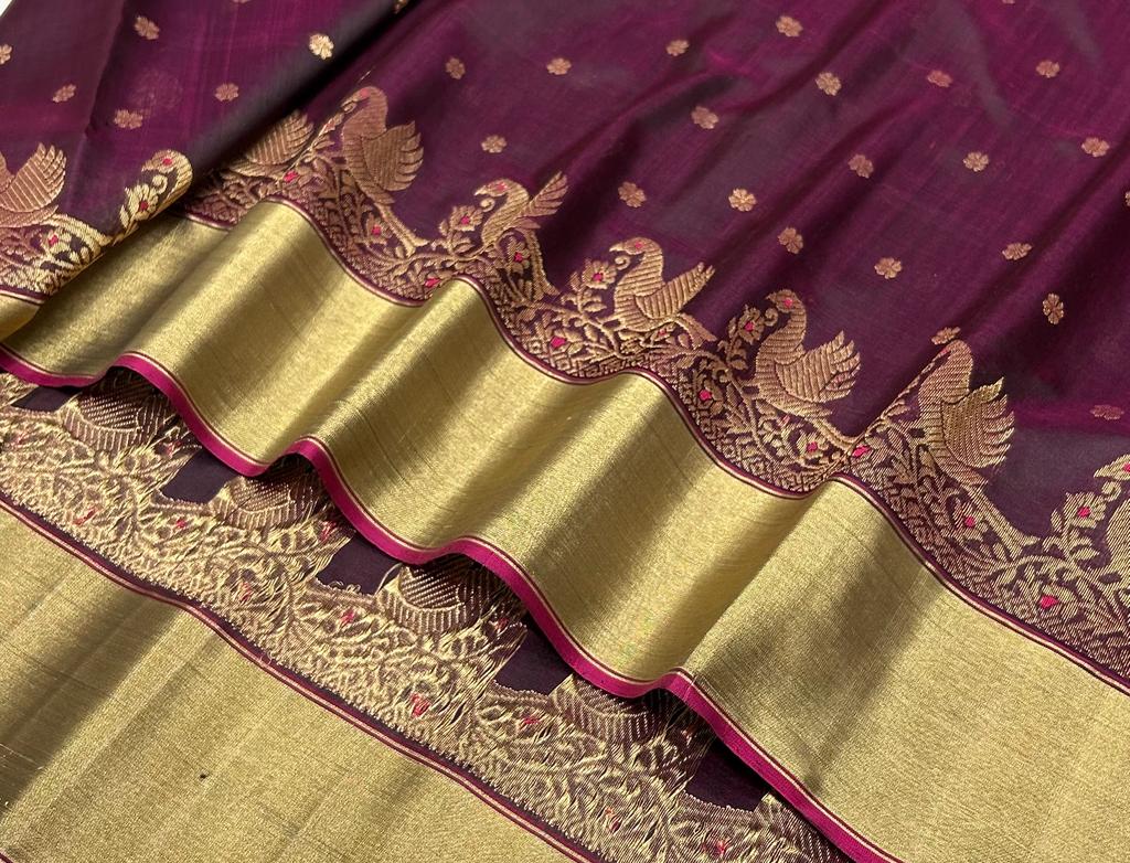 Pure Chanderi Pattu Silk Saree