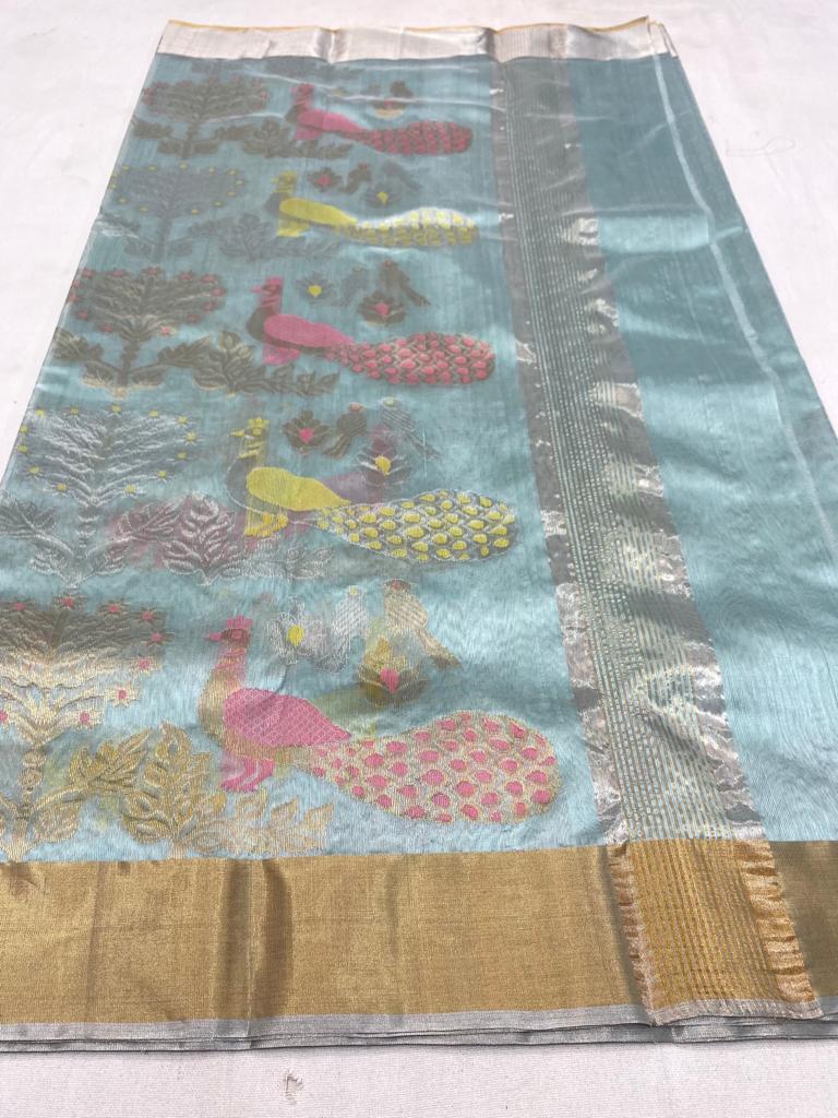 Pure Chanderi Pattu Silk Saree