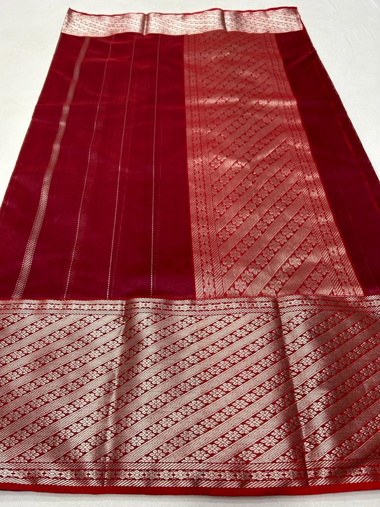 Pure Chanderi Pattu Soft Silk Saree