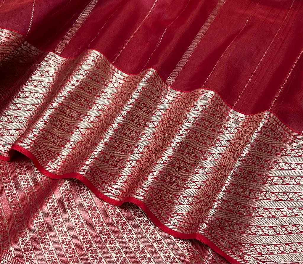 Pure Chanderi Silk Saree freeshipping - SILK ZONE