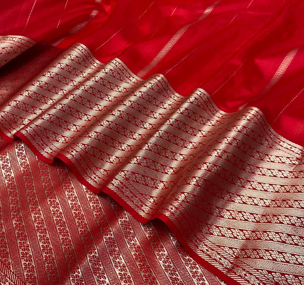 Superior Fancy Handwork Banarasi Chanderi Silk Sarees