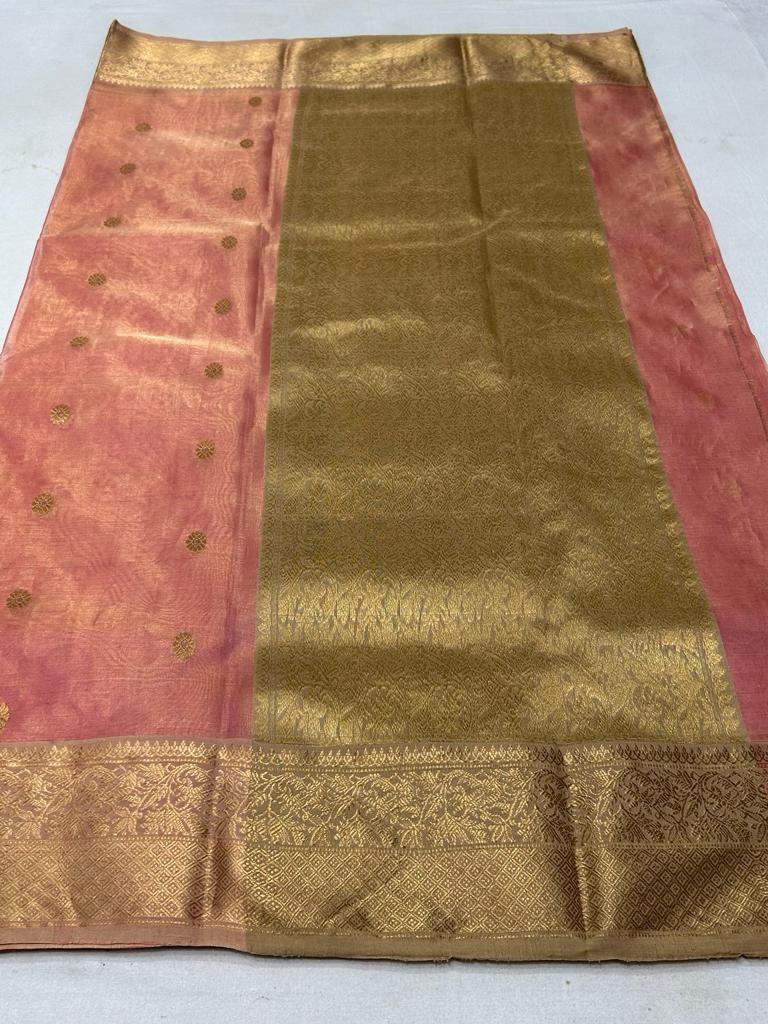 Pure Chanderi Tissue Katan Silk Saree