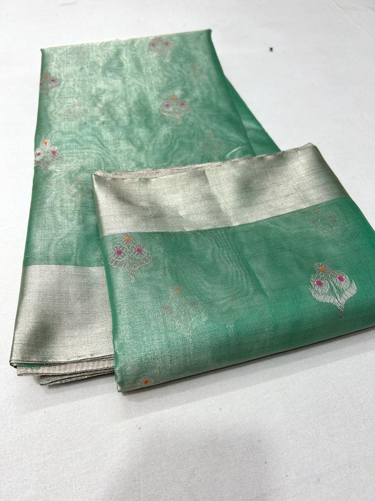 Pure Chanderi Tissue Silk Saree