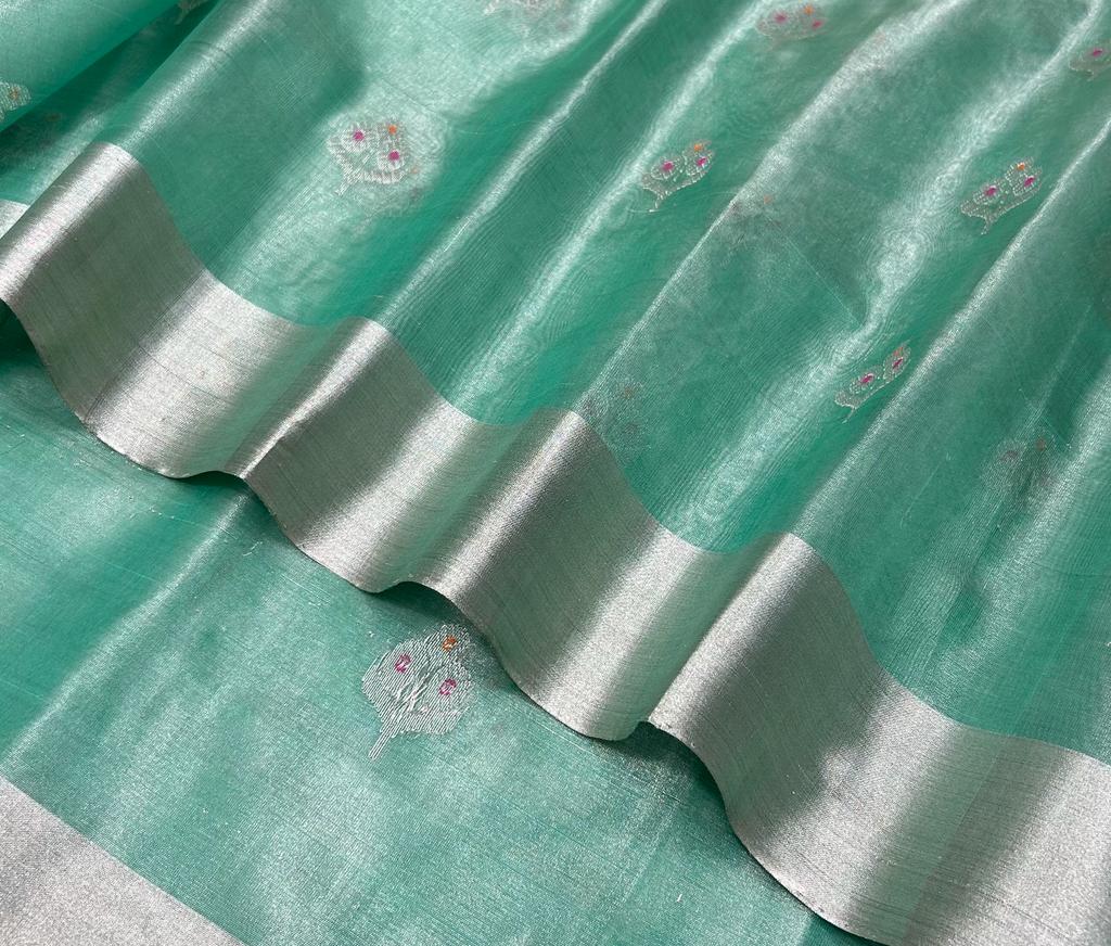 Pure Chanderi Tissue Silk Saree
