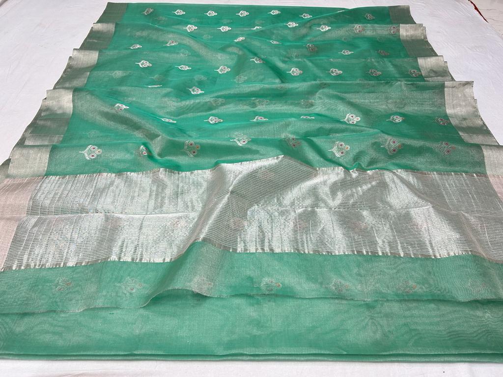 Pure Chanderi Tissue Silk Saree