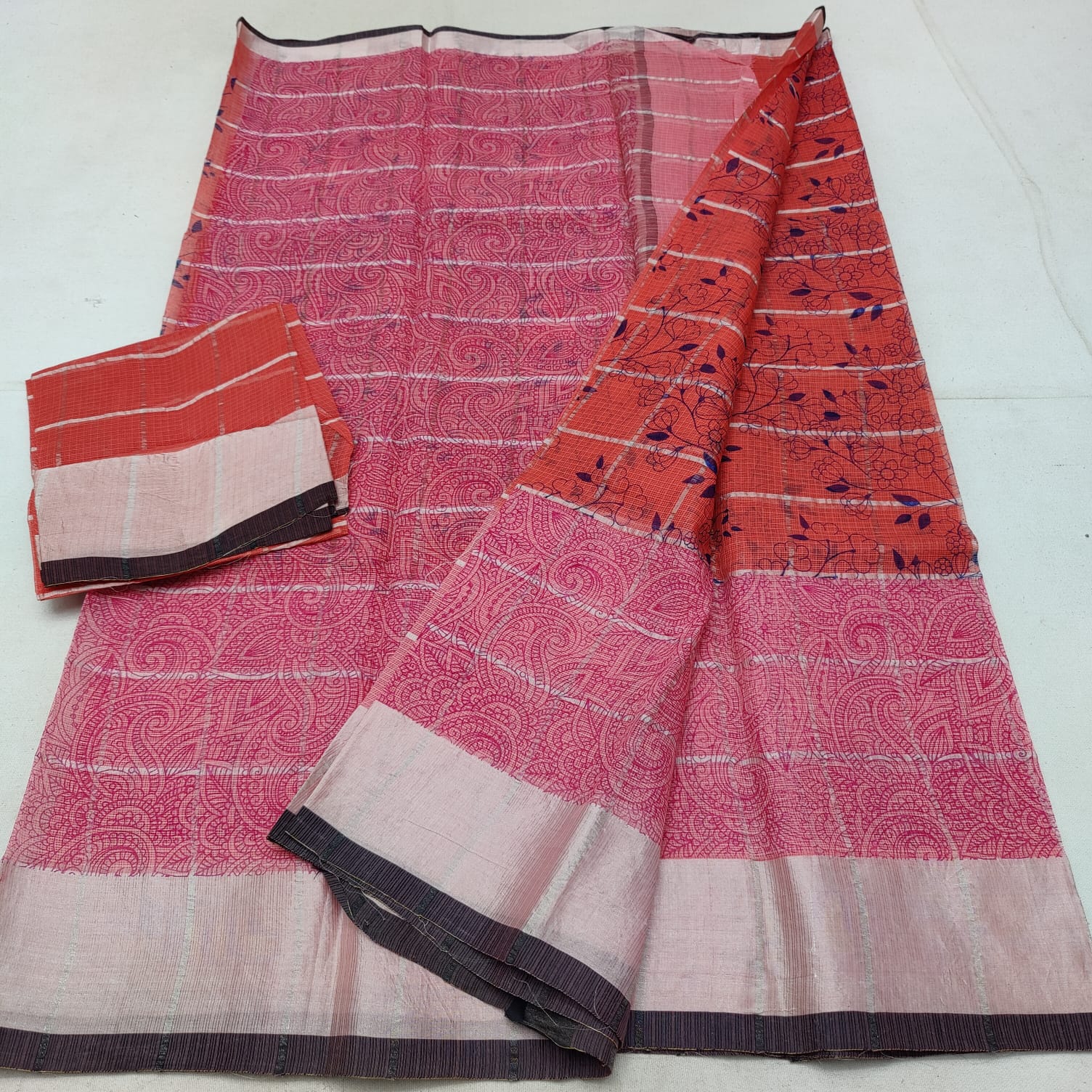 Pure cotton kota printed saree