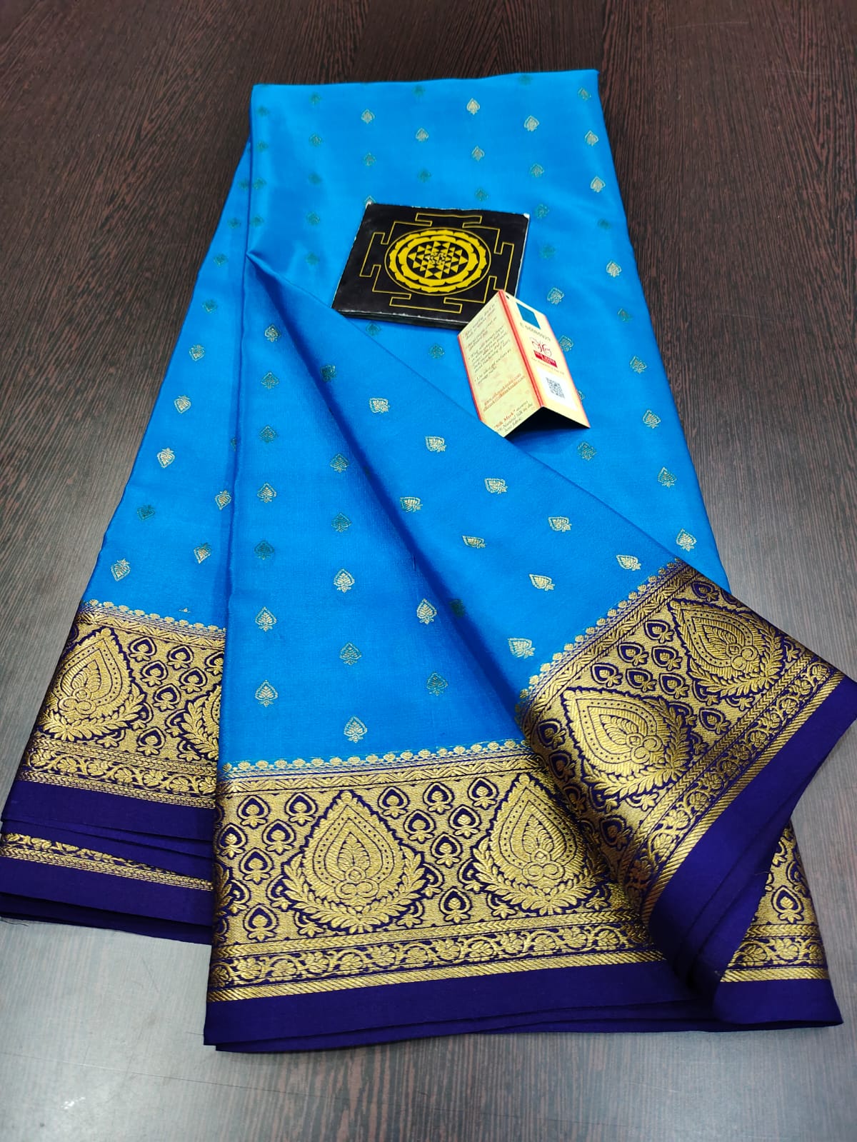 Pure crepe mysore silk saree