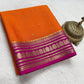 Pure crepe mysore silk saree
