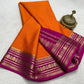 Pure crepe mysore silk saree