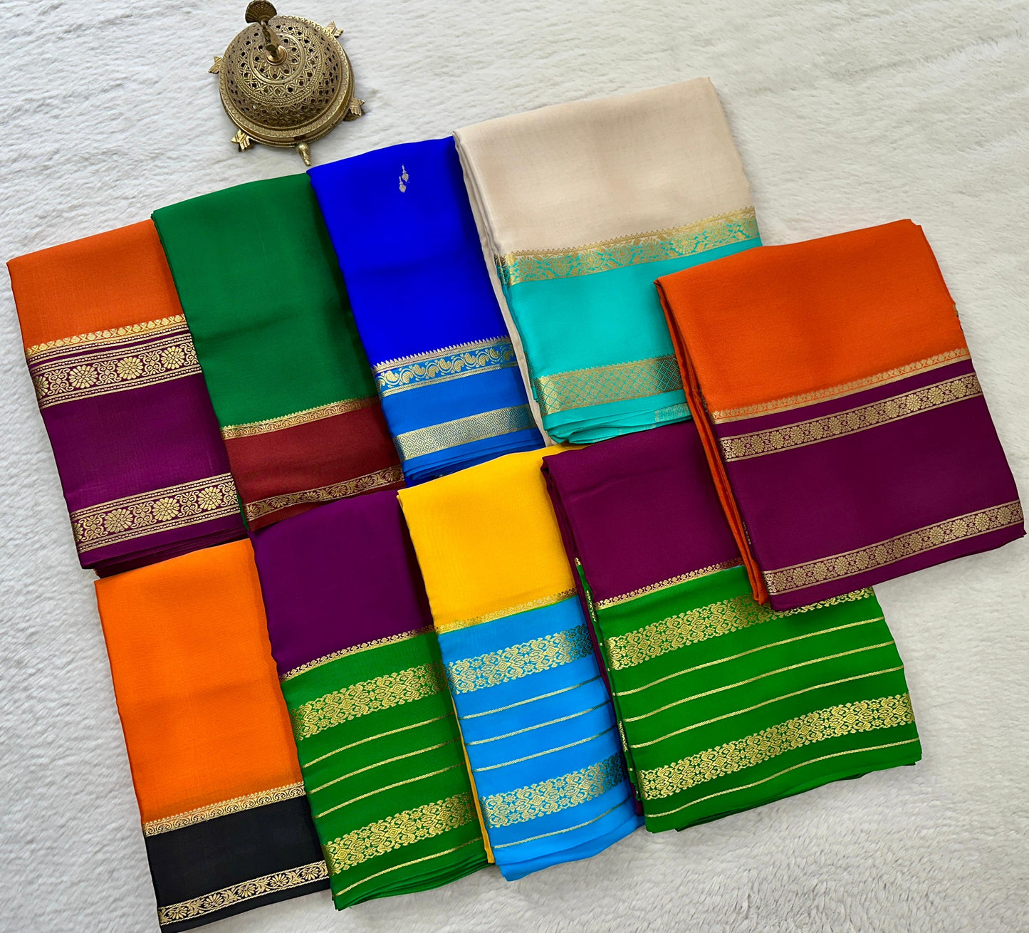 Pure  Mysore Crepe Silk Saree