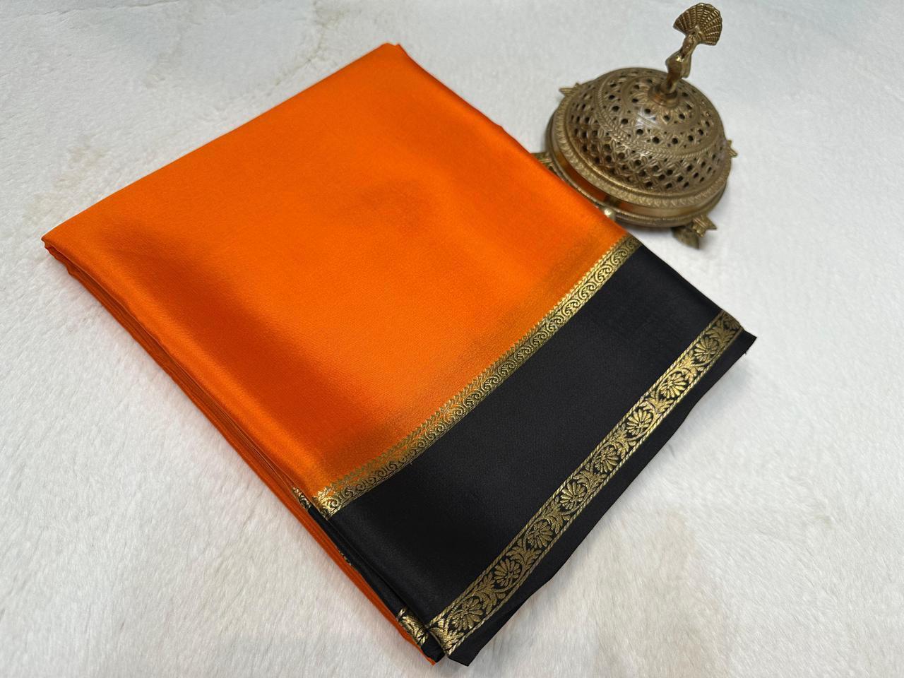 Pure  Mysore Crepe Silk Saree