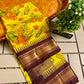 Pure Gadwal Cotton Printed Saree