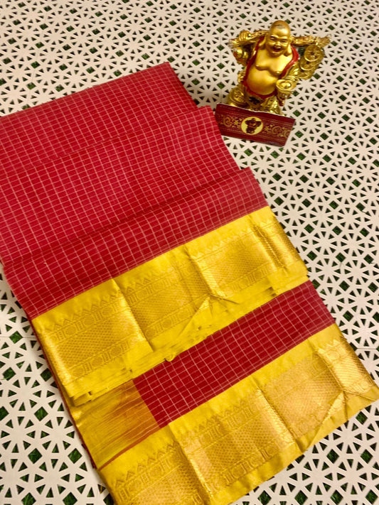 Pure Gadwal Cotton Saree
