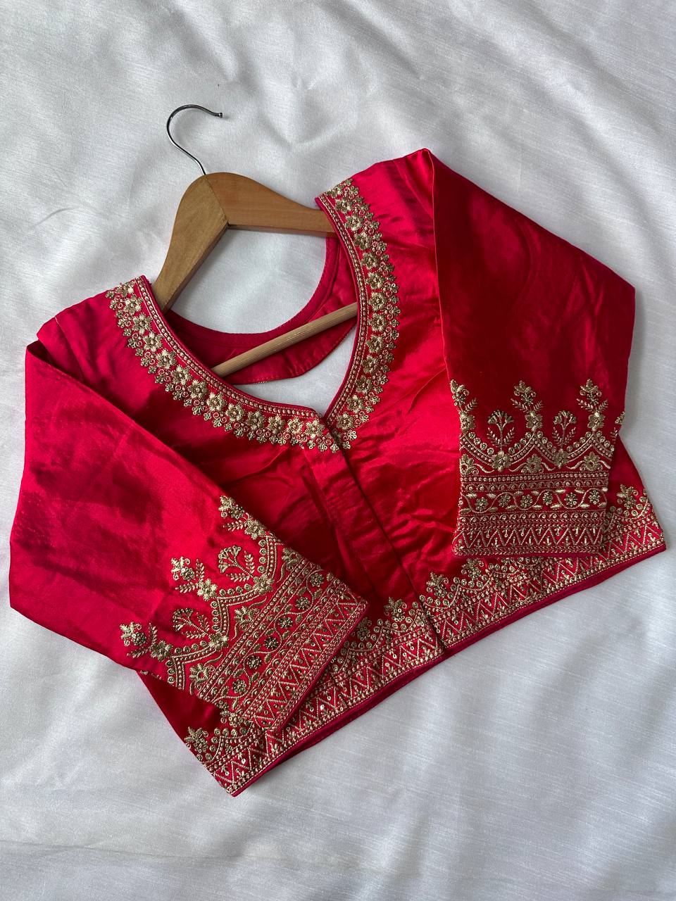 Pure Gajji Silk Blouse – www.vannamayil.com