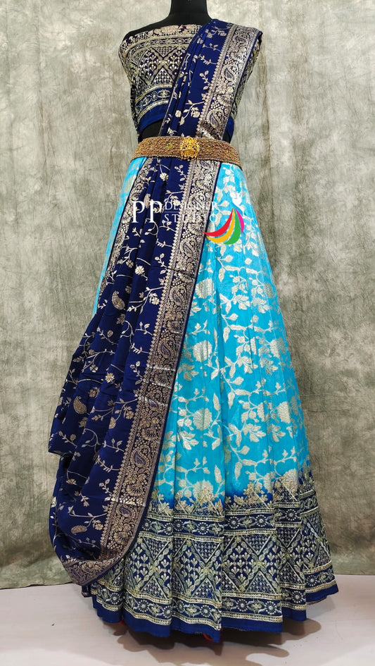 Pure Handloom Banarasi Silk Lehenga