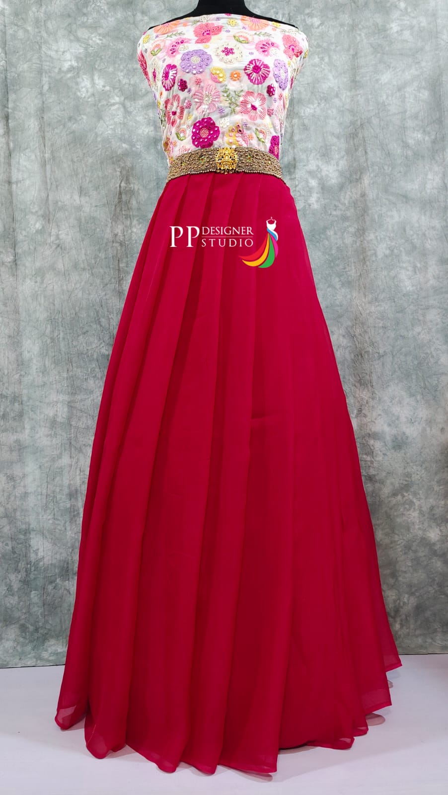 Pure Handloom Georgette Long Frock